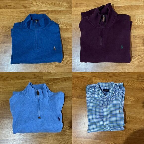 Polo by Raloh Lauren Lot of 4 Pullover Fleece and Button Down Mens Size: XXL - Picture 1 of 7
